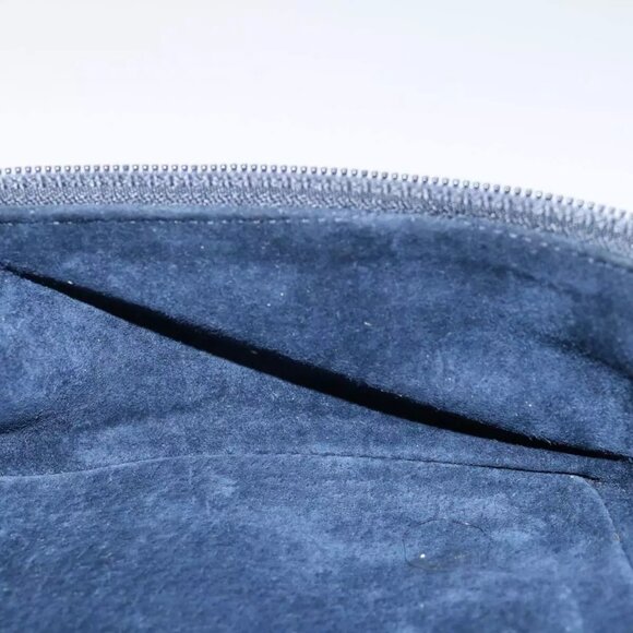 GUCCI Vanity Cosmetic Pouch Suede Navy - Picture 3 of 16